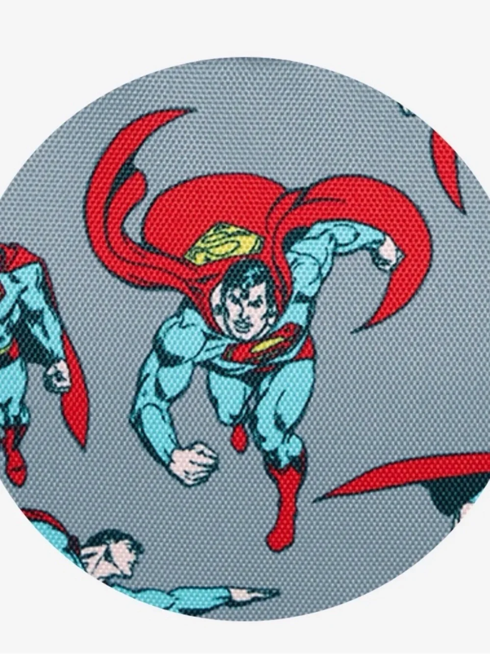 Posh Peanut Superhero Print Kids Backpack - Gray, Red, Teal Superman